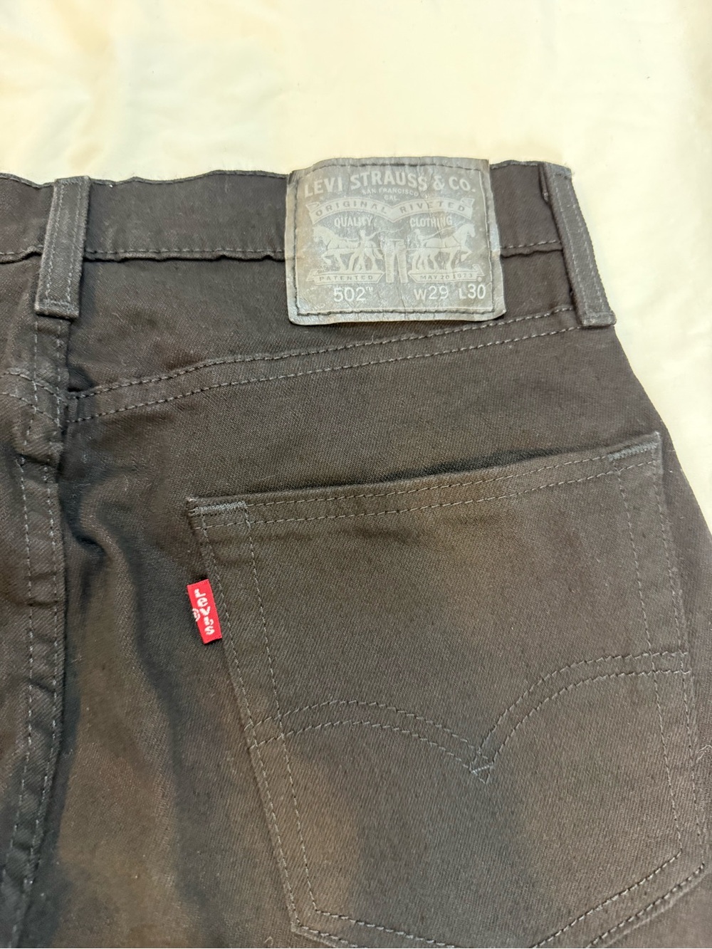 Levi’s 502 Taper Men’s Jeans | Black | 29x30 | New With Tags - Picture 16 of 16